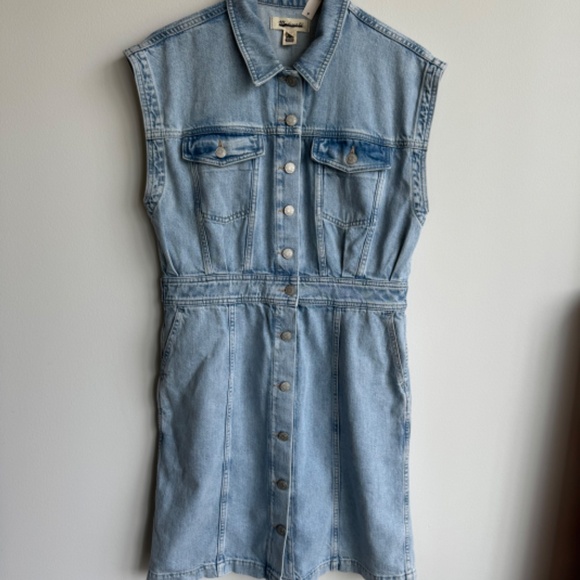 Madewell Light Blue Denim Dress - Picture 3 of 8